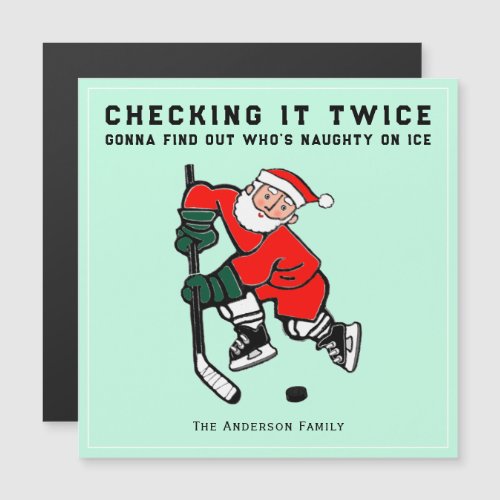 Creative Hockey Christmas Holiday Cards