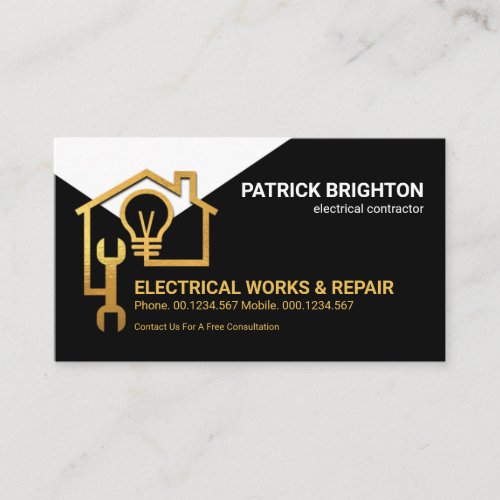 Creative Home Electric Circuit Wiring Business Card