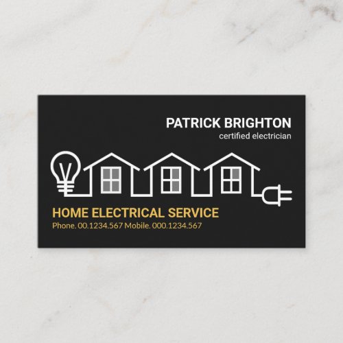 Creative Home Electric Circuit Wiring Electrician Business Card
