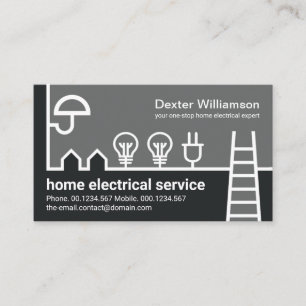 Creative Home Electrical Wiring Border Electrician Business Card