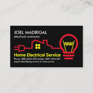 Creative Home Electrical Wiring Business Card