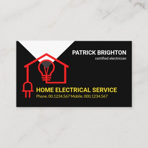 Creative Home Red Electrical Wiring Circuit Business Card
