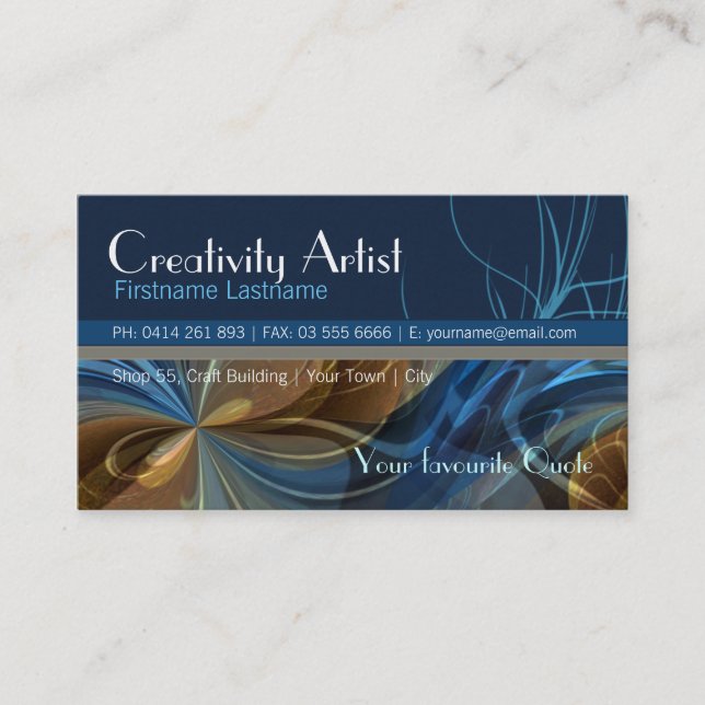 Creative Journeys Business Card (Front)