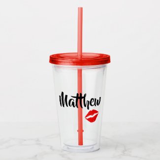 Creative Kisses Acrylic Tumbler