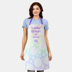 Creative Kitchens are Seldom Tidy Rainbow Apron