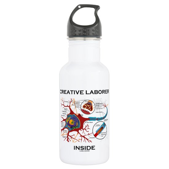 Creative Laborer Inside (Neuron / Synapse) Stainless Steel Water Bottle