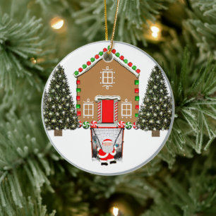 Creative Lacrosse Collectible Ceramic Ornament