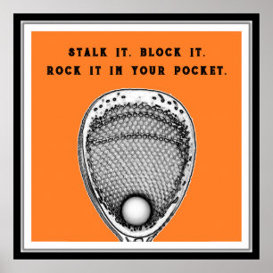 Creative Lacrosse Goalie Poster