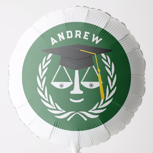 Creative Law School Graduation Balloon (Front)