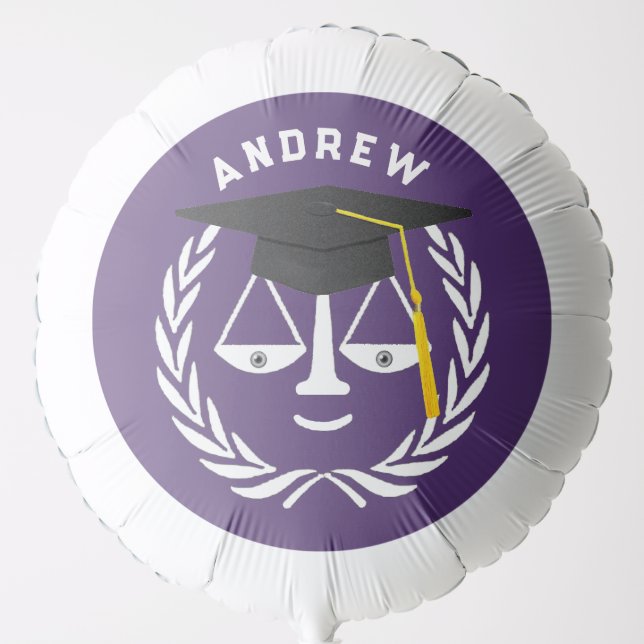 Creative Law School Graduation Balloon (Front)