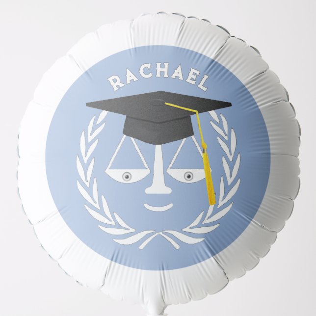 Creative Law School Graduation Balloon (Front)