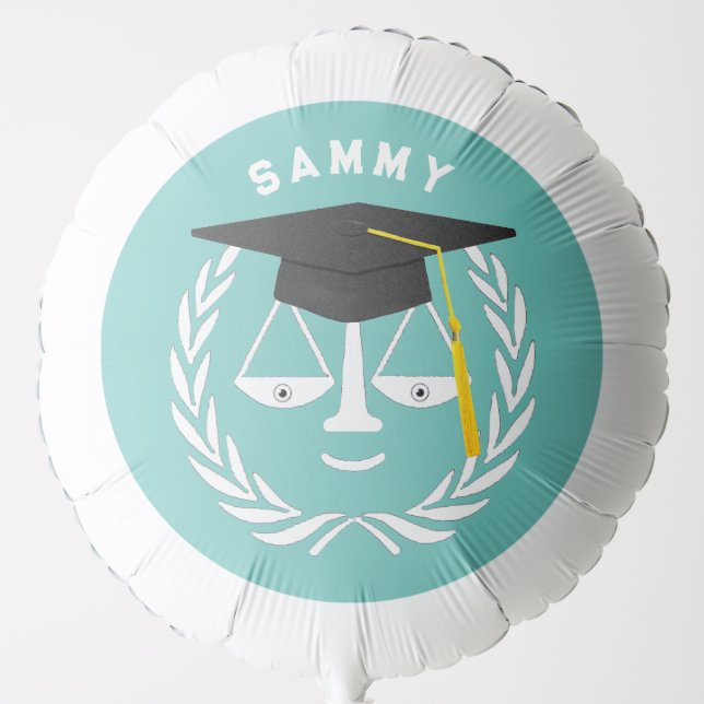 Creative Law School Graduation Balloon (Front)