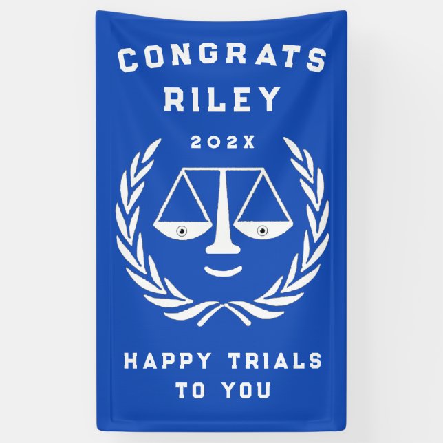 Creative Law School Graduation Banner (Vertical)