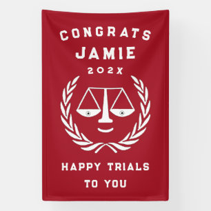Creative Law School Graduation Banner