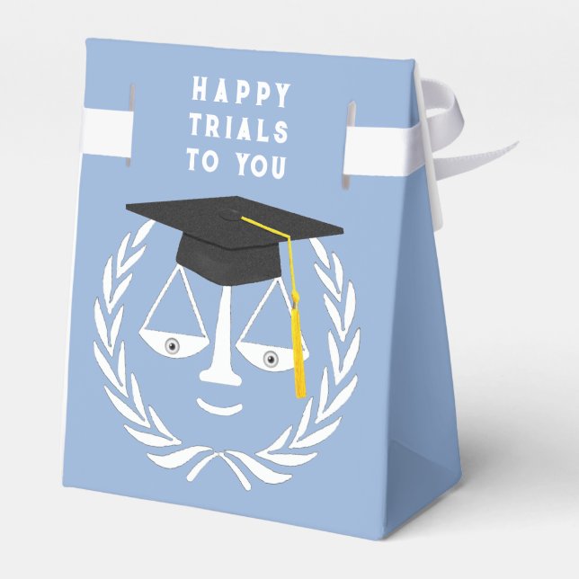 Creative Law School Graduation Favor Boxes (Back Side)