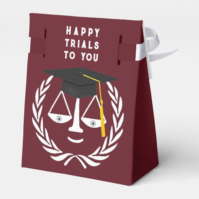 Creative Law School Graduation Favor Boxes (Back Side)