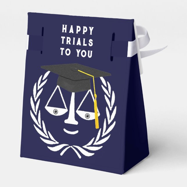 Creative Law School Graduation Favor Boxes (Back Side)