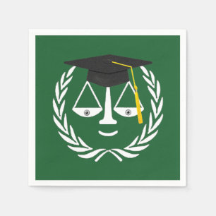 Creative Law School Graduation Napkins