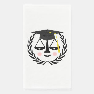 Creative Law School Graduation Paper Guest Towels