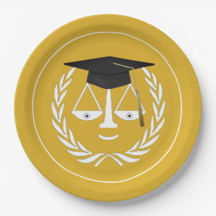 Creative Law School Graduation Paper Plates