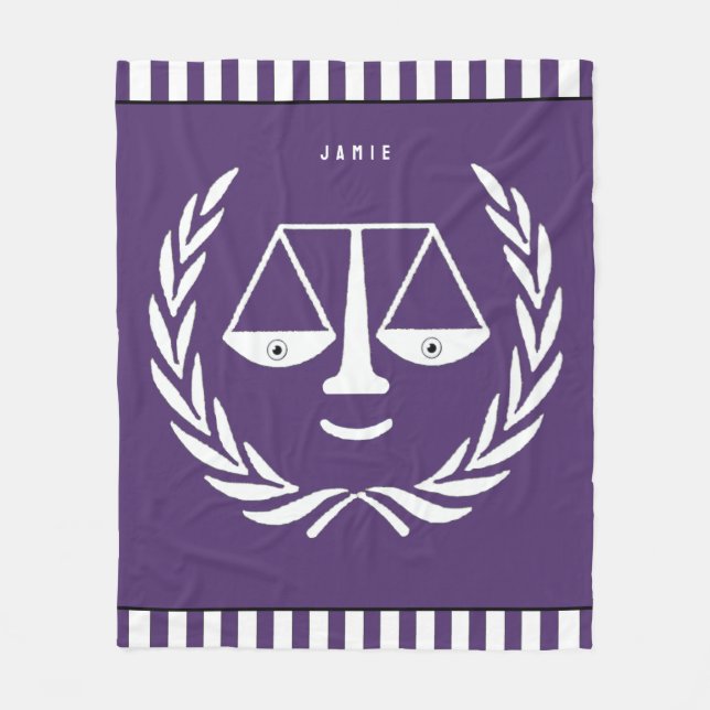 Creative Lawyer Fleece Blanket (Front)