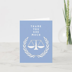 Creative Lawyer Letterpress Thank You Card