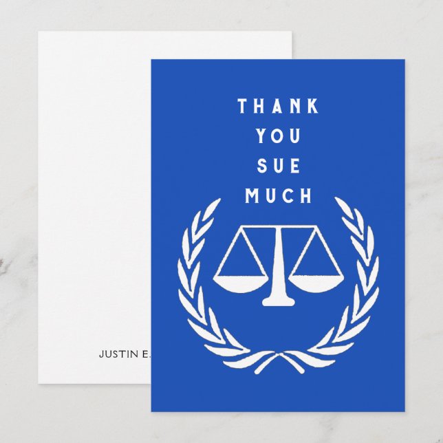 Creative Lawyer Thank You Card (Front/Back)