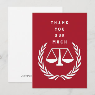Creative Lawyer Thank You Card
