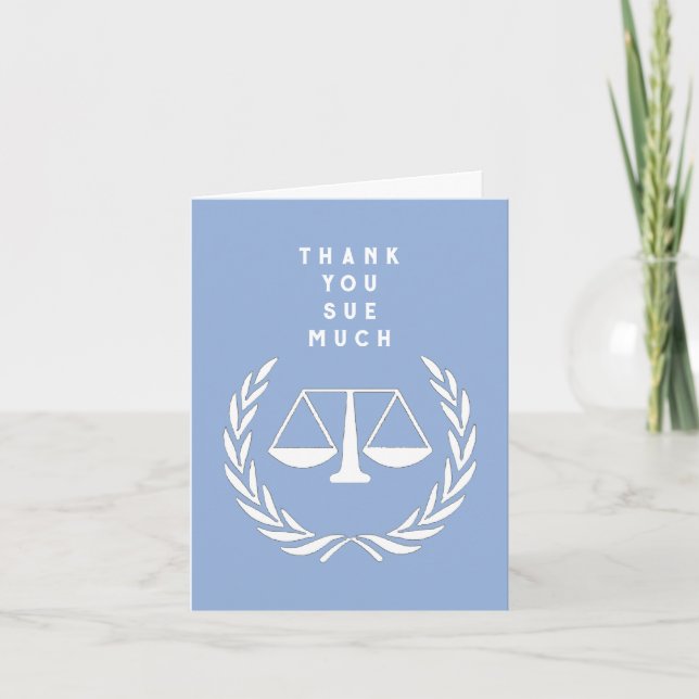 Creative Lawyer Thank You Card (Front)