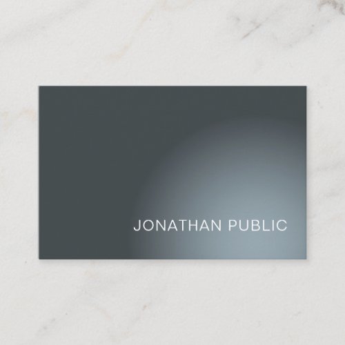 Creative Light And Shadow Modern Plain Business Card