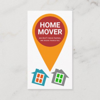 Creative Location Icon Home Moving Service Business Card by keikocreativecards at Zazzle