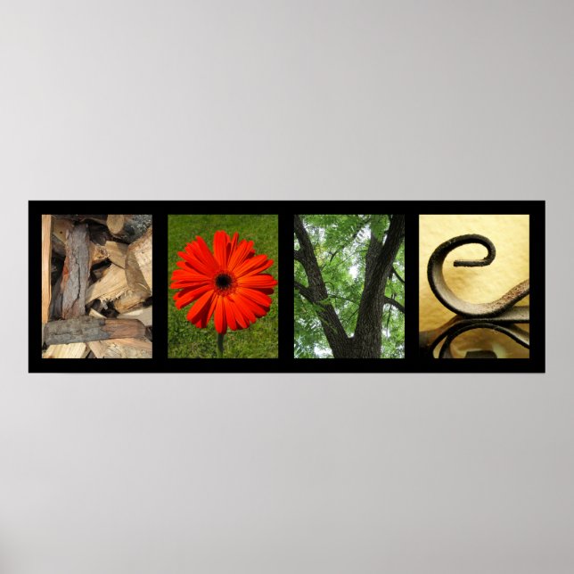 Creative Love Alphabet Photography Art Print (Front)