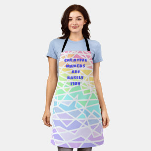 Creative Makers are Rarely Tidy Rainbow Apron