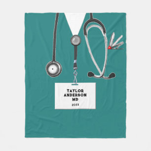 Creative Medical Doctor Fleece Blanket