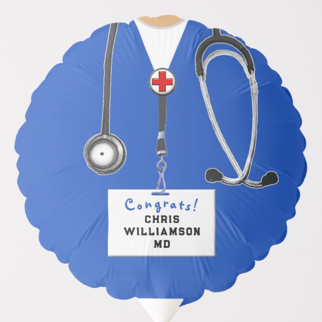 Creative Medical School Graduation Balloon (Front)