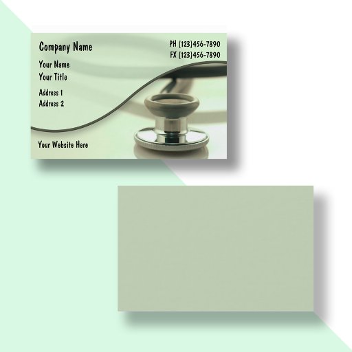 Customizable Medical Business Cards