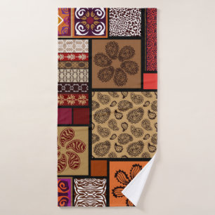 Creative mega set of seamless patterns inspired by bath towel