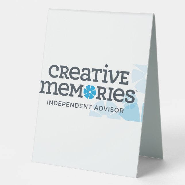 Creative Memories Ind Advisor Banner Table Tent (Front)