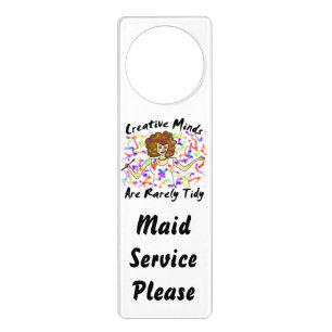 Creative Minds - Maid Service Please Door Hanger