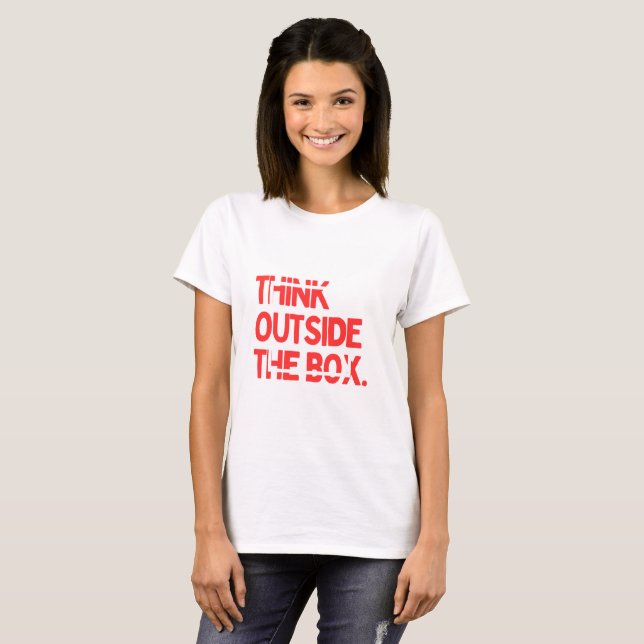 Creative Mindset Tee - Think Outside The Box (Front Full)