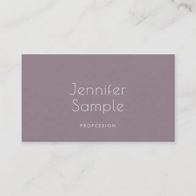 Creative Minimalist Design Modern Plain Luxury Top Business Card | Zazzle