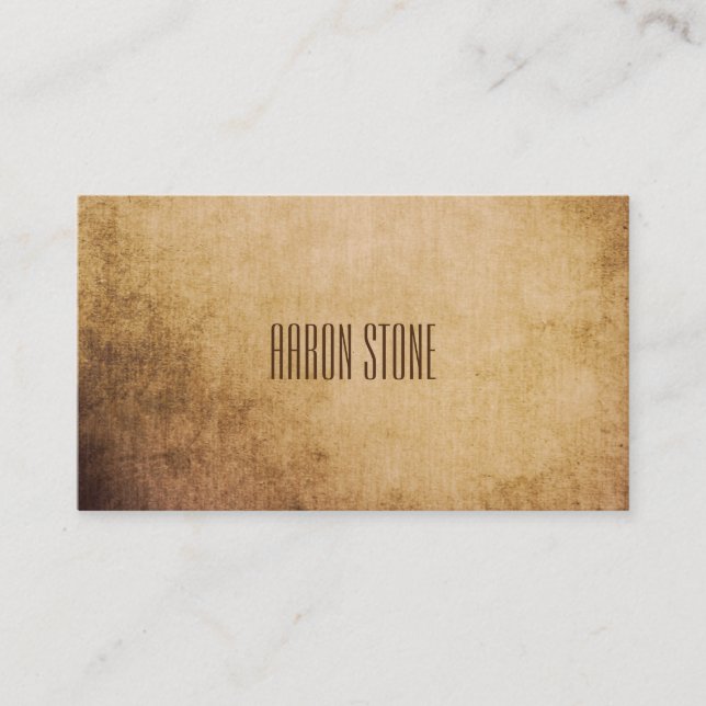 Creative Minimalist Grunge/Texture Business Card (Front)