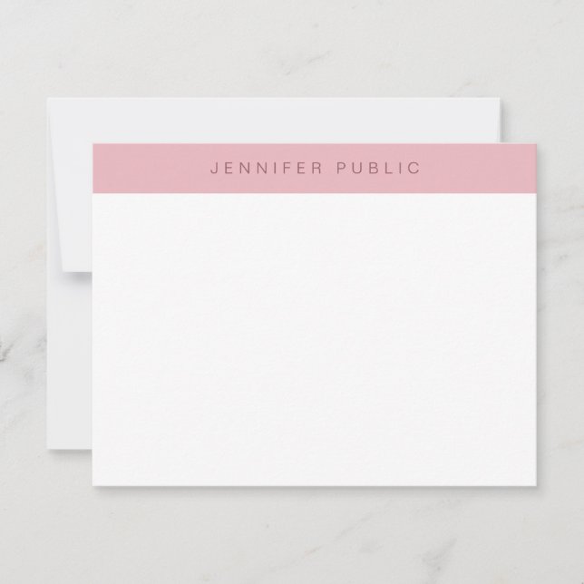Creative Minimalist Modern Rose Gold Template (Front)