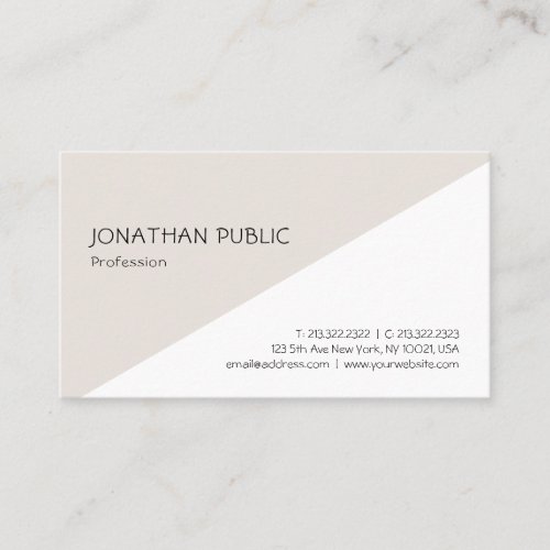 Creative Minimalist Template Modern Elegant Business Card