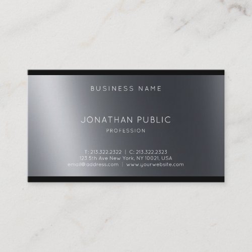 Creative Modern Design Light And Shadow Cool Plain Business Card