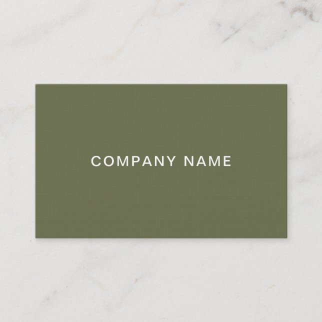 Creative Modern Design Professional Plain Luxury Business Card (Front)