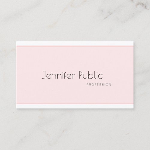 Creative Modern Design Sleek Plain Professional Business Card