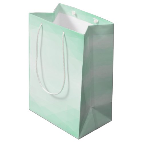 Creative Modern Elegant Mint Green Color Trendy Medium Gift Bag