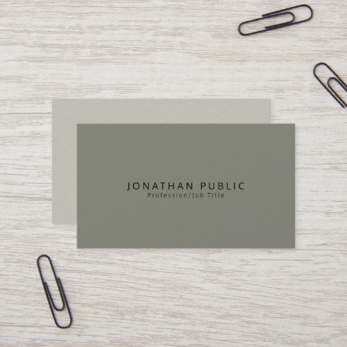 Creative Modern Elegant Pearl Finish Luxury Business Card