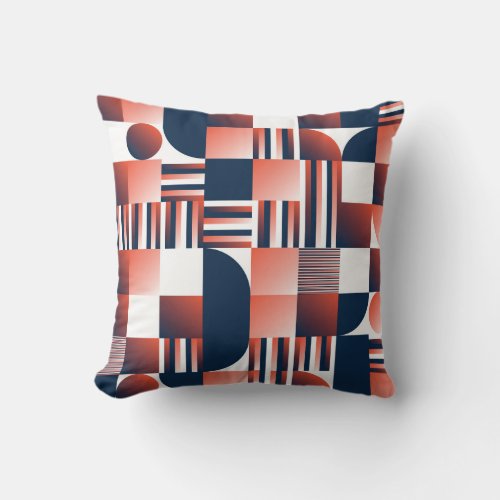 Creative Modern Geometrical Seamless Pattern Throw Pillow